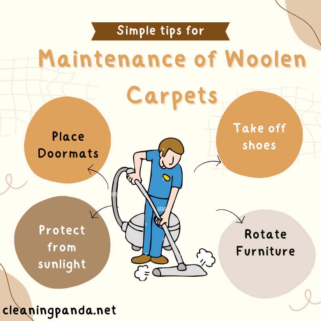 Simple Tips for  Regular Maintenance of Woolen Carpets